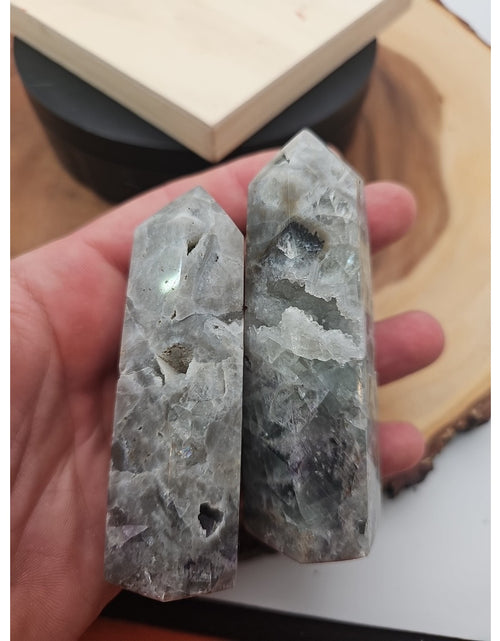 Load image into Gallery viewer, Fluorite Crystal Towers 1 Pair .56lb
