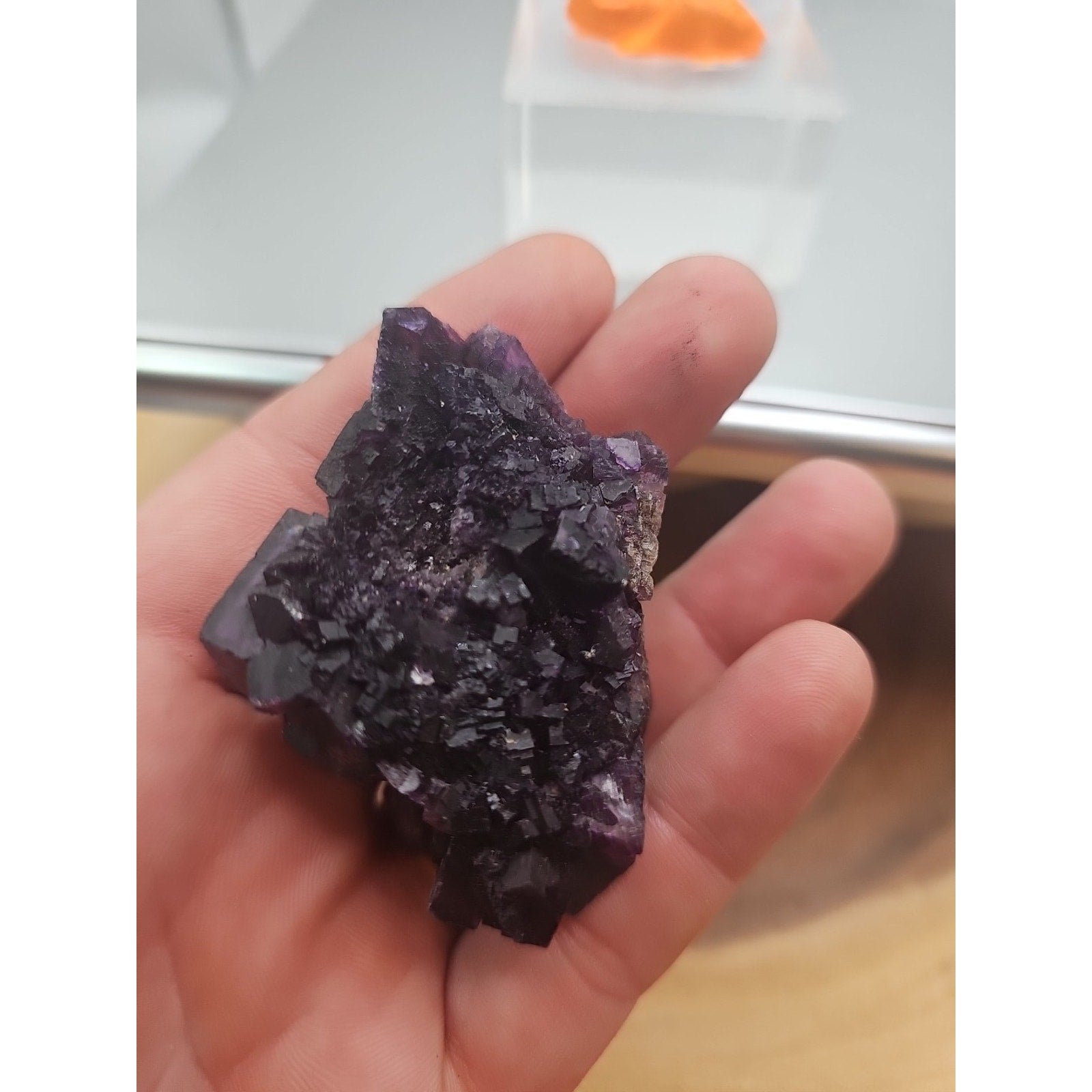Fluorite crystal quartz cluster 2.5oz
