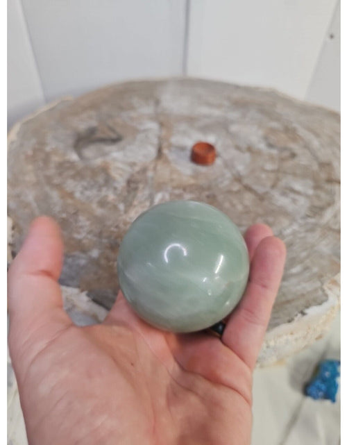 Load image into Gallery viewer, 426g Natural Quartz Crystal Jasper Sphere Ball Polished Healing W/Stand 67mm
