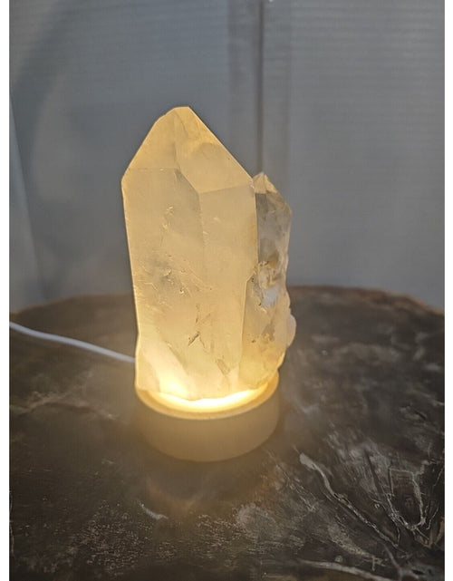 Load image into Gallery viewer, 429g White Quartz Crystal Cluster W/ Led Light
