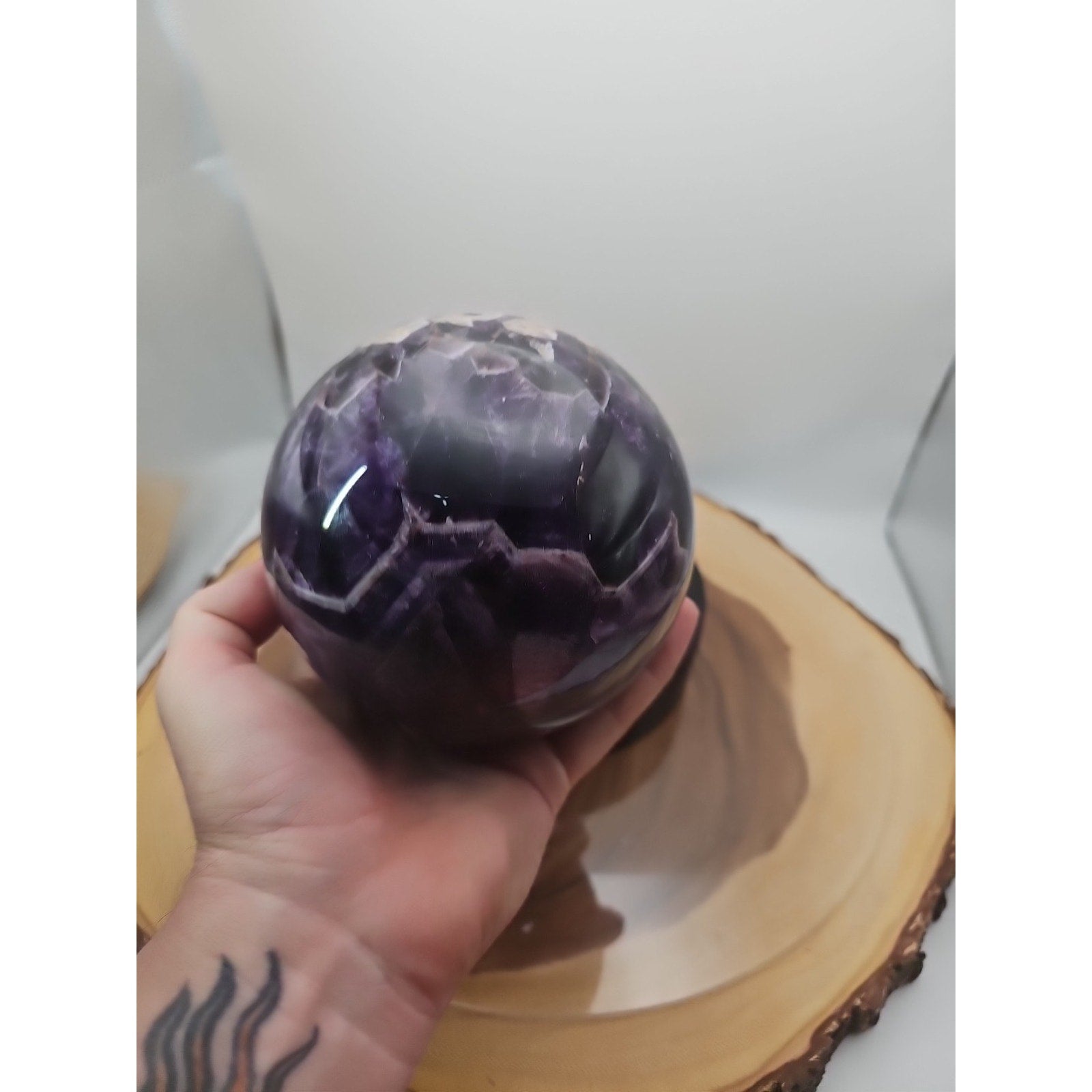 5.6LB Natural Dream Amethyst Sphere Quartz Crystal Ball