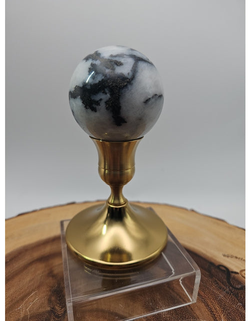 Load image into Gallery viewer, Tree Agate .53lb 53mm W/stand
