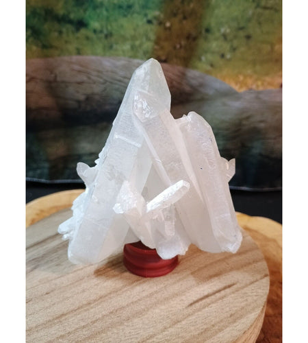 0.6LB Rainbow Aqua Aura Quartz Crystal Cluster Points Titanium Coating