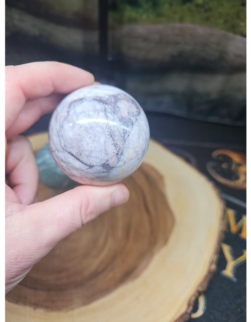 Load image into Gallery viewer, 2Pcs A Set Of Natural Quartz Crystal Jasper Sphere Ball Polished 50-60mm &amp;stand
