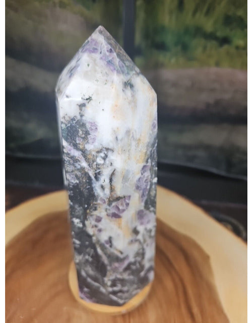 Load image into Gallery viewer, 3.41LB 1Pcs Natural Rainbow Fluorite Quartz Crystal Point Tower Polished Healing
