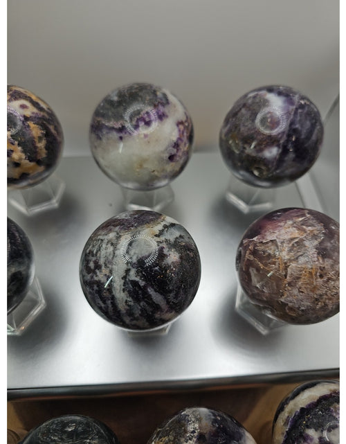 Load image into Gallery viewer, 55mm To 65mm Natural Sphalerite Quartz Crystal W/wooden Stand 1 Each
