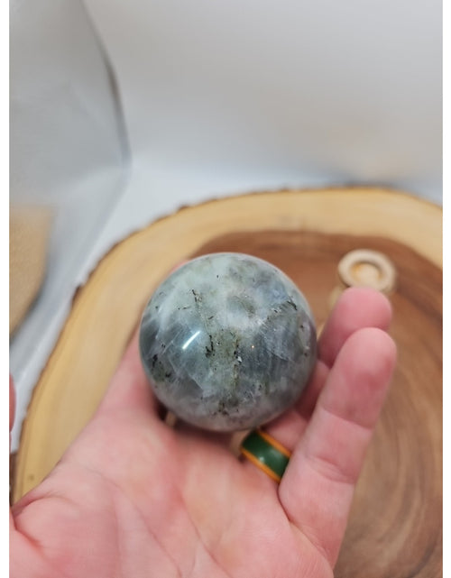 Load image into Gallery viewer, Labradorite Sphere 223g W/stand
