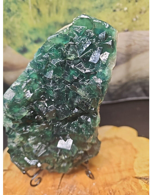 Load image into Gallery viewer, 3.2lb NATURAL Green FLUORITE Quartz Crystal Cluster Mineral Specimen
