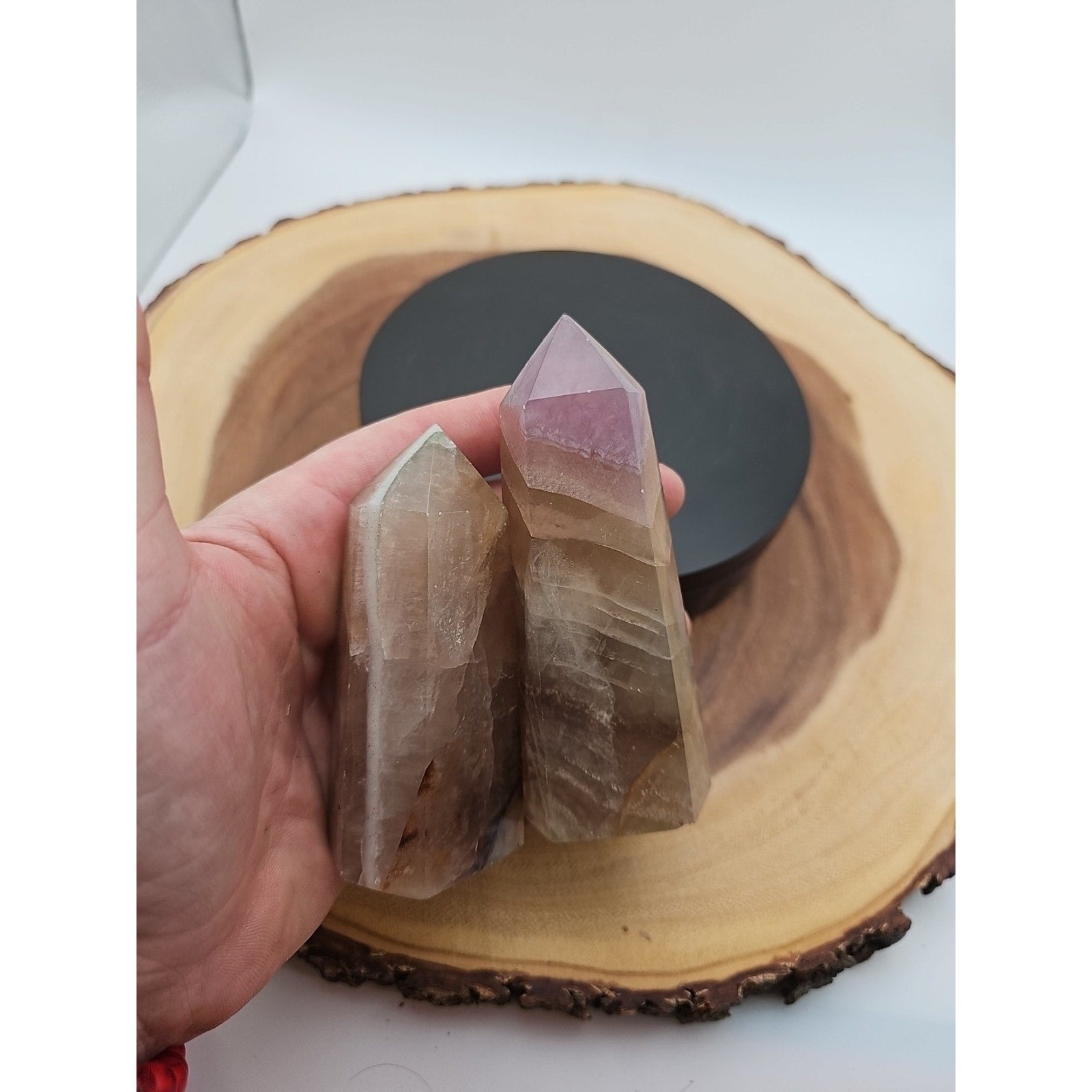 Fluorite crystals Set Of 4,2.52lbs