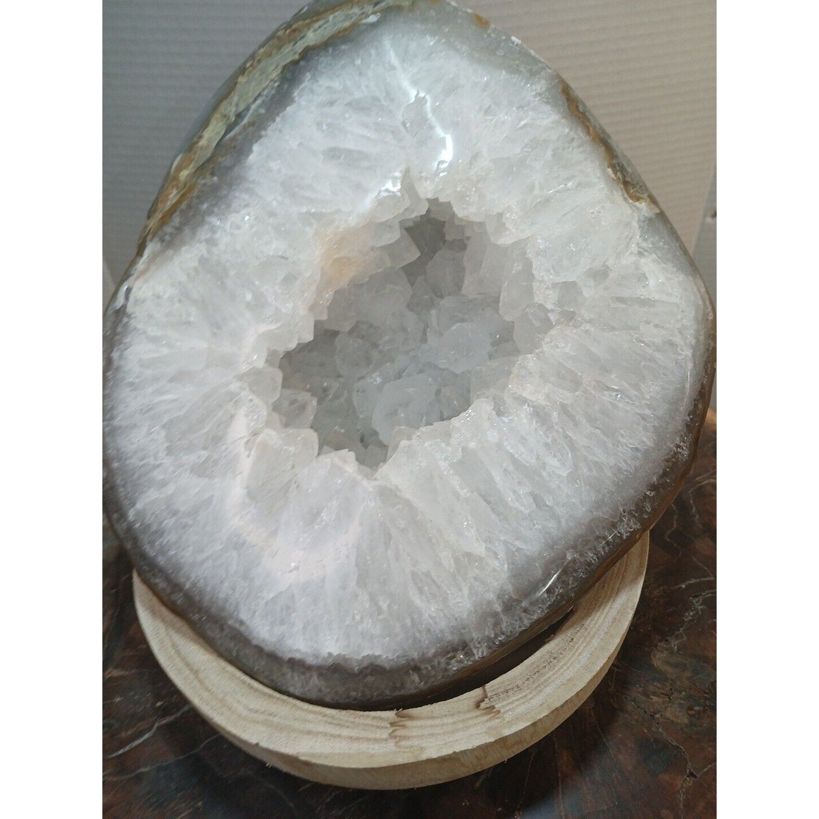 19.3LB Natural Agate geode Quartz Crystal Mineral specimen healing