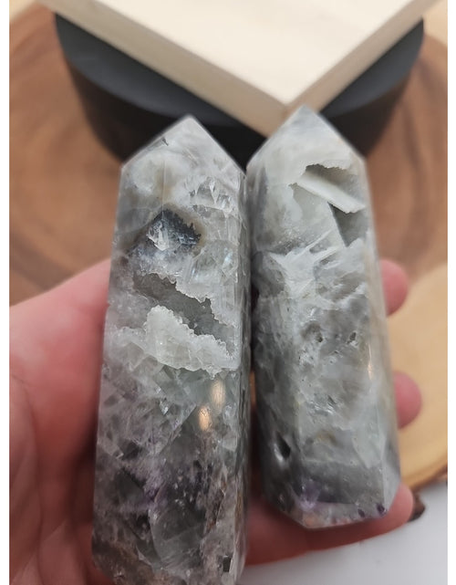 Load image into Gallery viewer, Fluorite Crystal Towers 1 Pair .56lb
