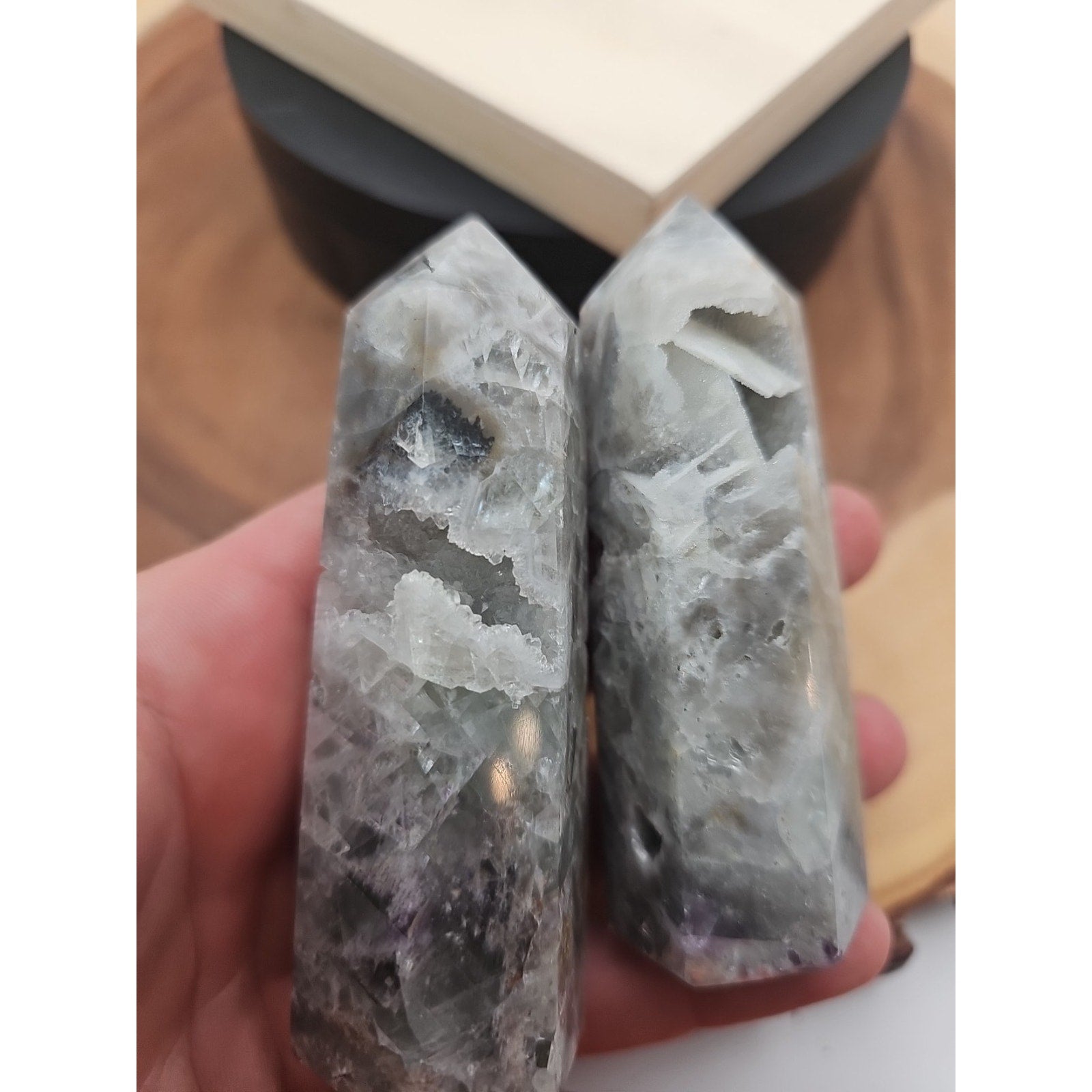 Fluorite Crystal Towers 1 Pair .56lb