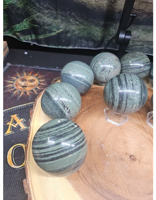 Load image into Gallery viewer, 1Pc Natural Medicine King Stone Jasper Crystal Sphere 60mm
