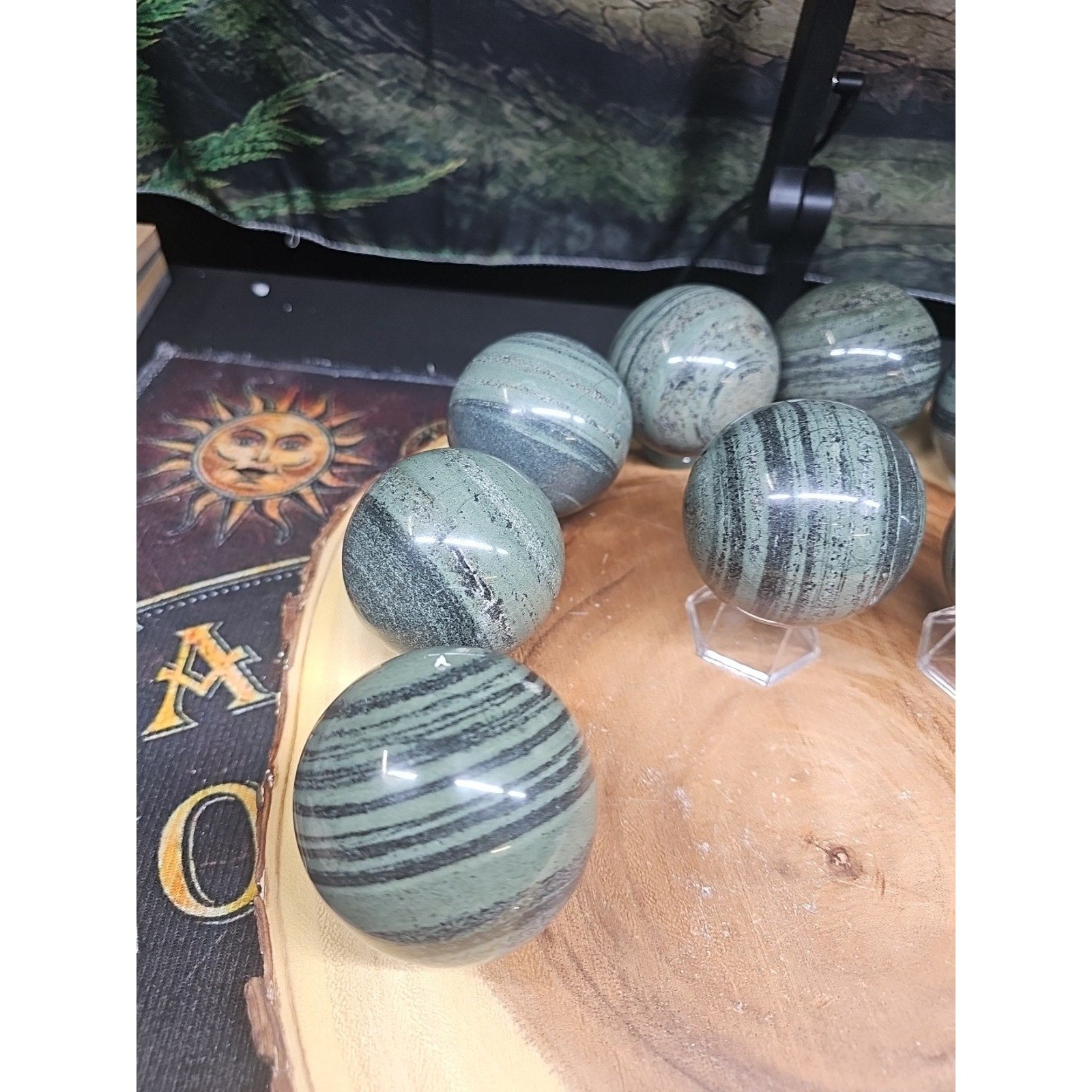 1Pc Natural Medicine King Stone Jasper Crystal Sphere 60mm
