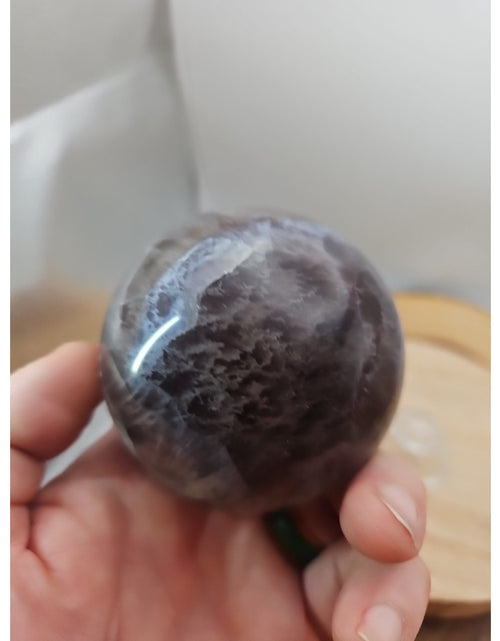 Load image into Gallery viewer, 1.30lb Natural Rainbow Fluorite Quartz Crystal Sphere Ball Polished
