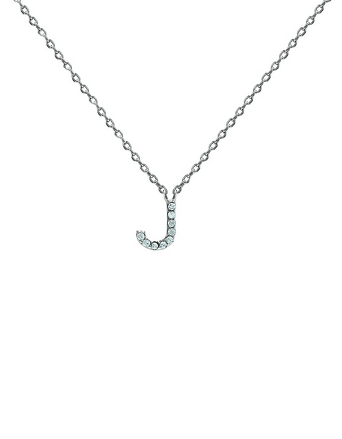 Load image into Gallery viewer, Block CZ Initial Necklace
