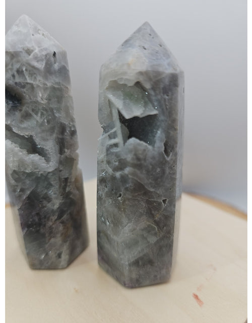 Load image into Gallery viewer, Fluorite Crystal Towers 1 Pair .56lb
