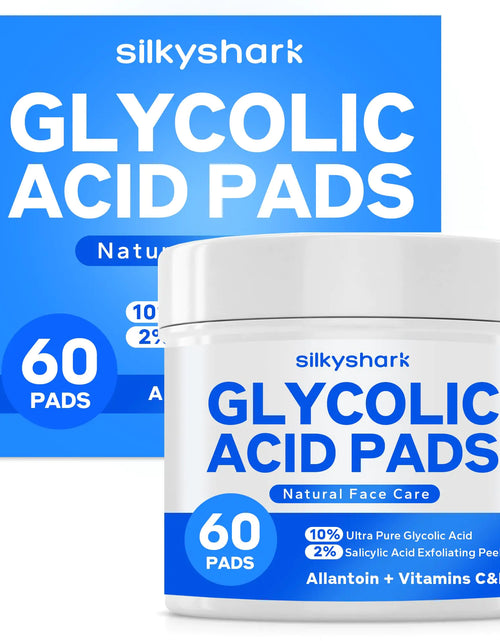 Load image into Gallery viewer, Glycolic Acid Resurfacing Pads (60 Count), 10% Ultra Pure Glycolic Acid + 2% Salicylic Acid, Exfoliating Peel Pads for Face, Effective Chemical Peel, Radiant Skin Renewal
