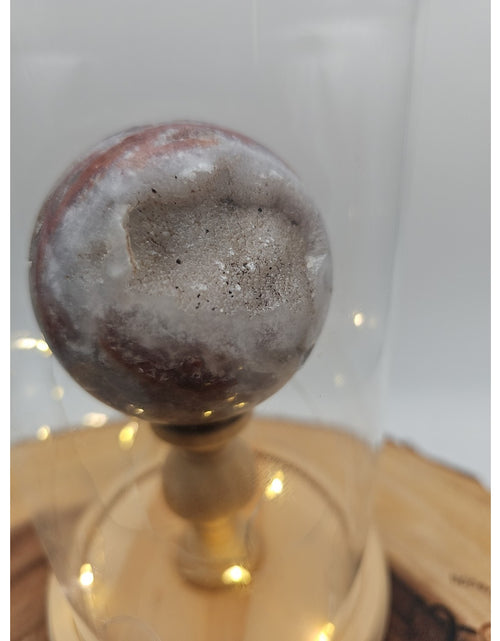Load image into Gallery viewer, Druzy Ocean Jasper Sphere With Case 60mm
