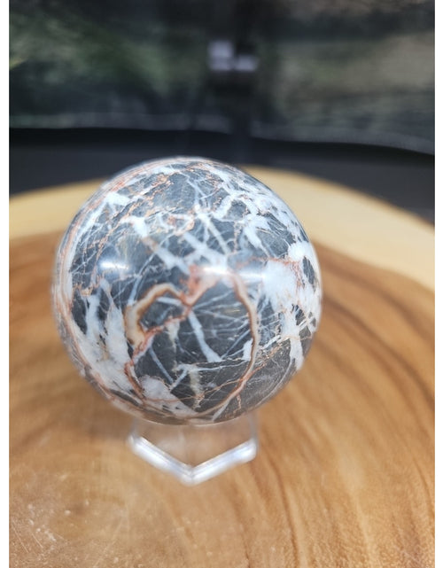 Load image into Gallery viewer, Natural Quartz Crystal Jasper Sphere Ball Polished 50-60mm &amp;stand
