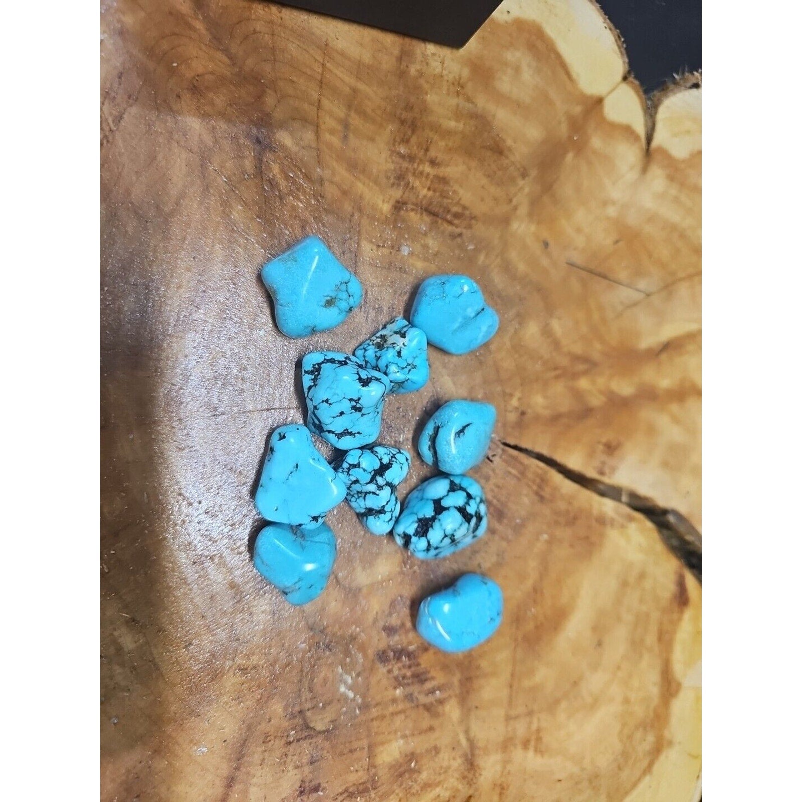 Turquoise Raw Polished Stone 76g-85g 10 Pcs