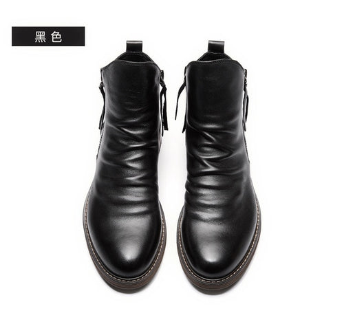 Load image into Gallery viewer, Retro Ankle Non-Slip Leather Boots Men
