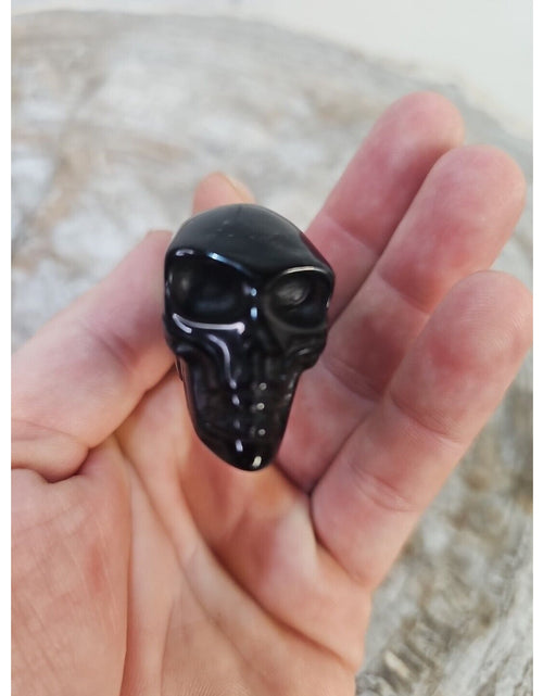 Load image into Gallery viewer, Natural Skull Lot of 5 Skulls: Spider Web Jaspers Fluorite Labrodite, Obsidian
