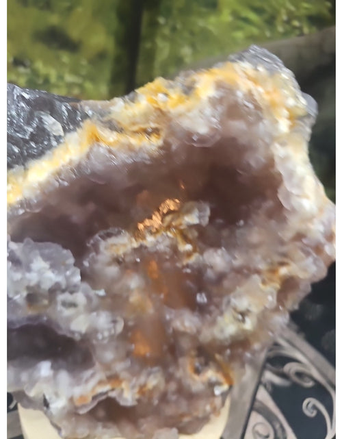 Load image into Gallery viewer, 11.9LB Natural fluorite quartz crystal Cluster specimen W/led Back Light Stand
