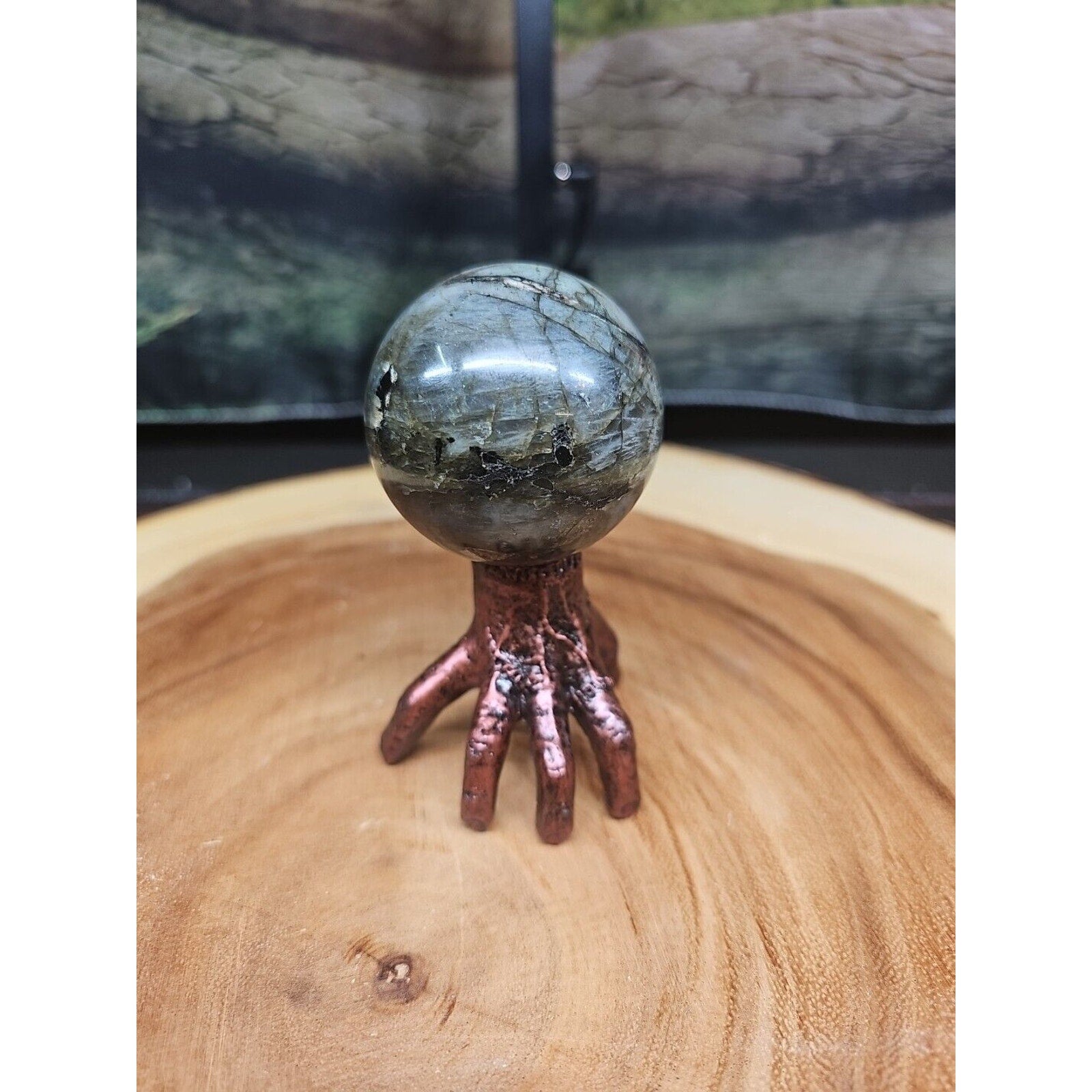 Labradorite Sphere 50mm W/Stand