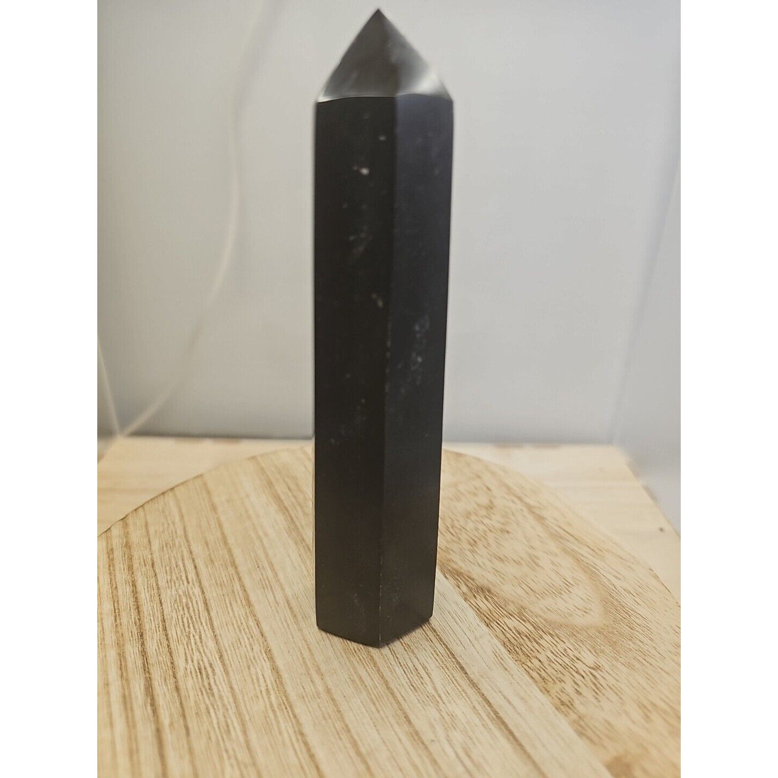 10oz-14oz 1each Natural Black Tourmaline Quartz Crystal Tower Polished Healing