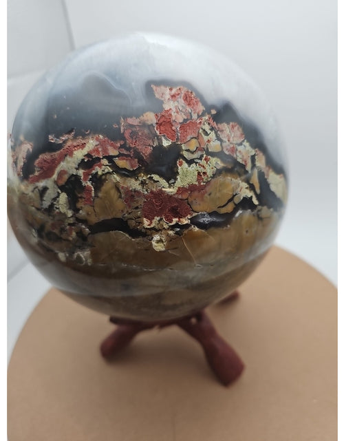 Load image into Gallery viewer, 12.1LB Natural volcano Agate Quartz sphere Crystal Ball Mineral specimen Healing
