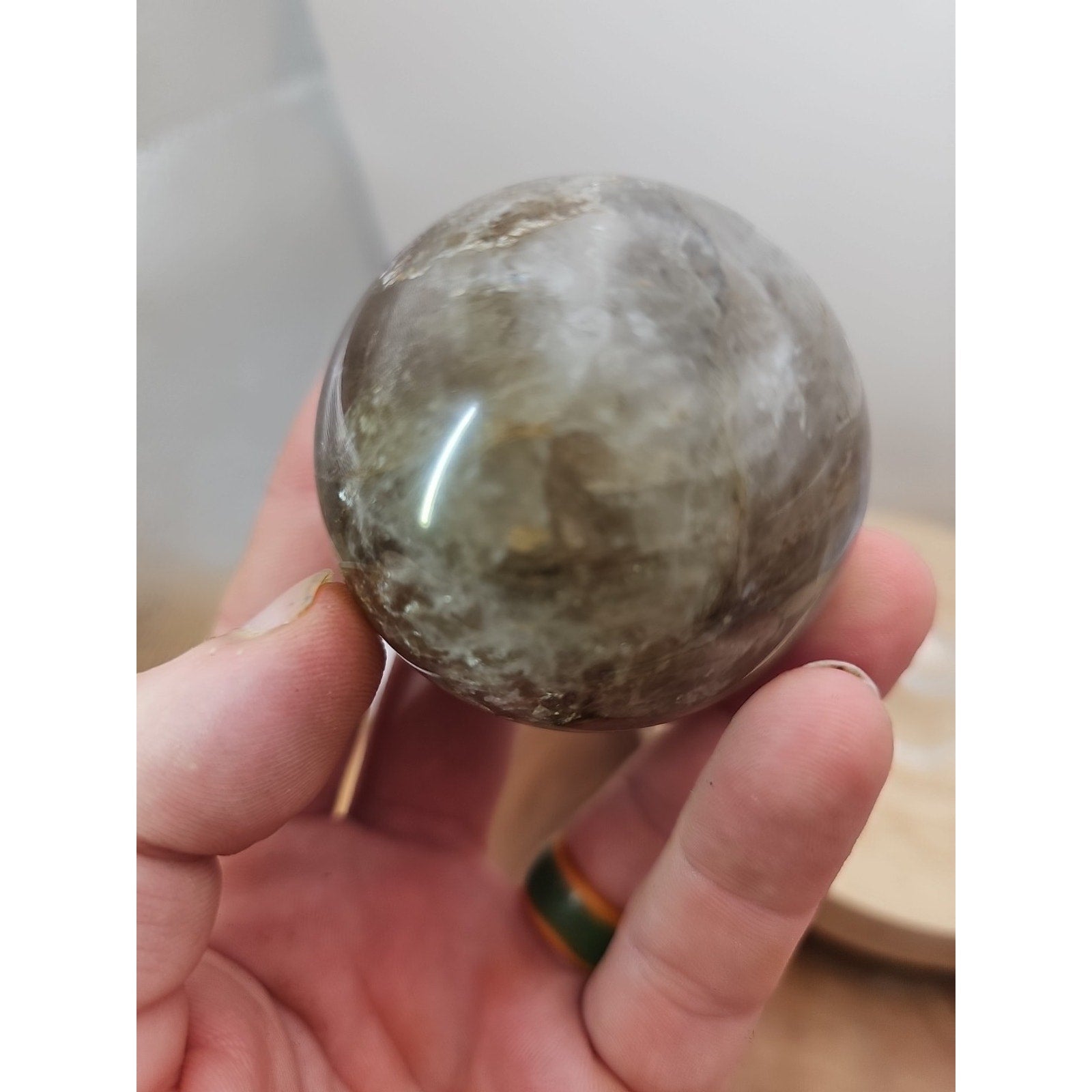 Smoky quartz sphere 60mm 260grams