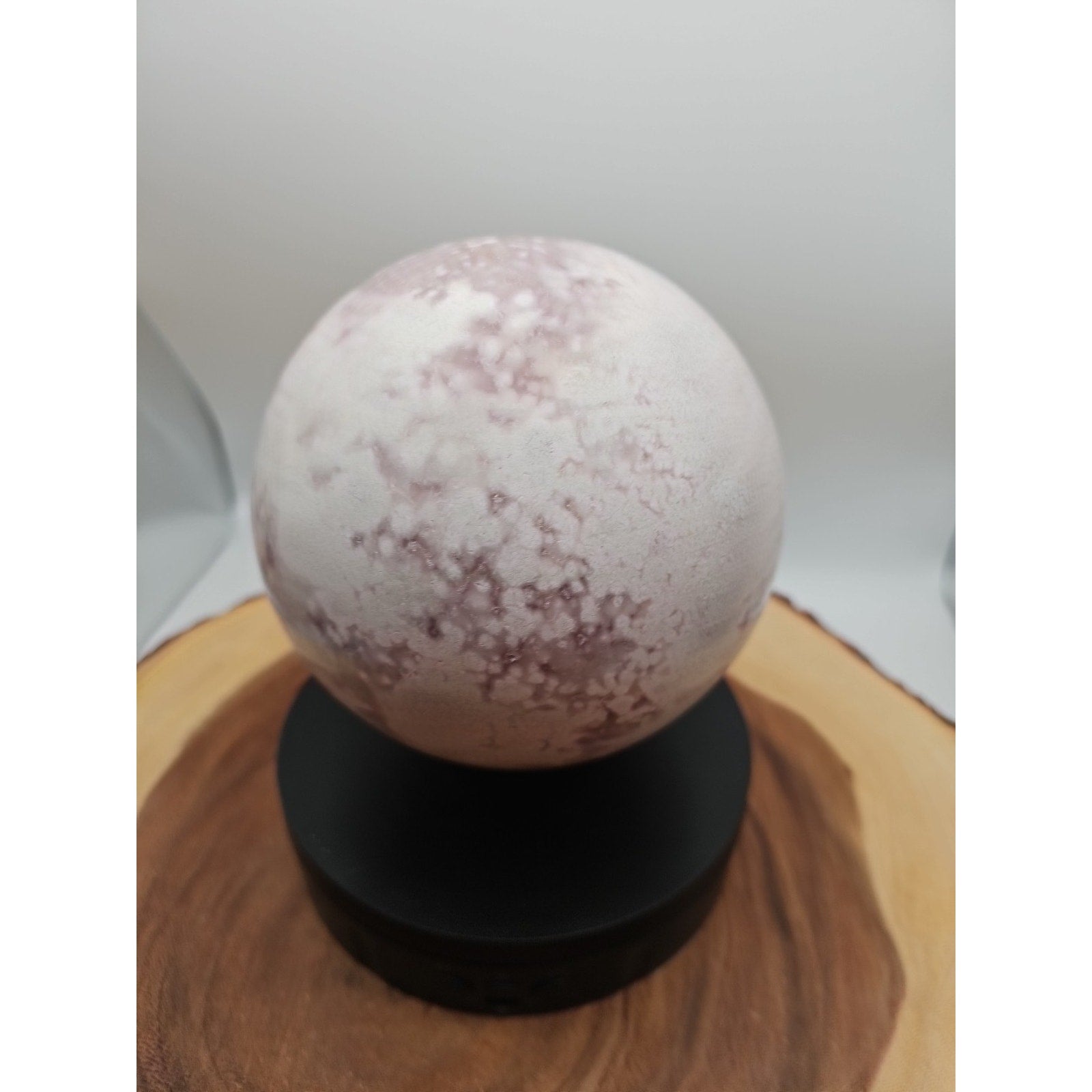 6.55lbs Natural Cherry Blossom Agate Sphere Quartz Crystal Ball