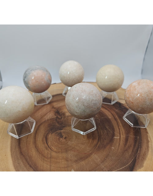 Load image into Gallery viewer, Quartz Crystal Sphere 50mm 1 Each Sandstone
