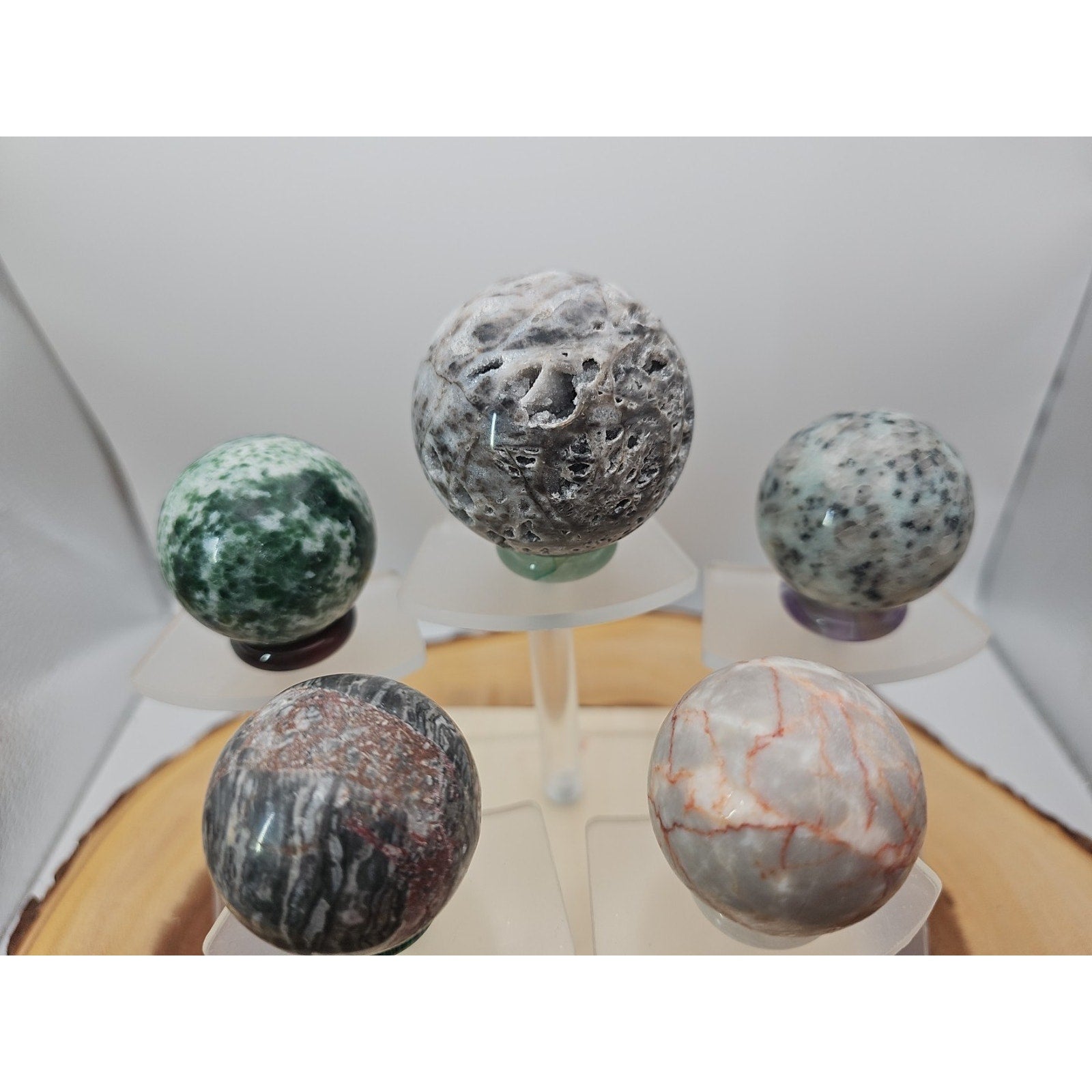 Ocean Jasper Sphere W/stand