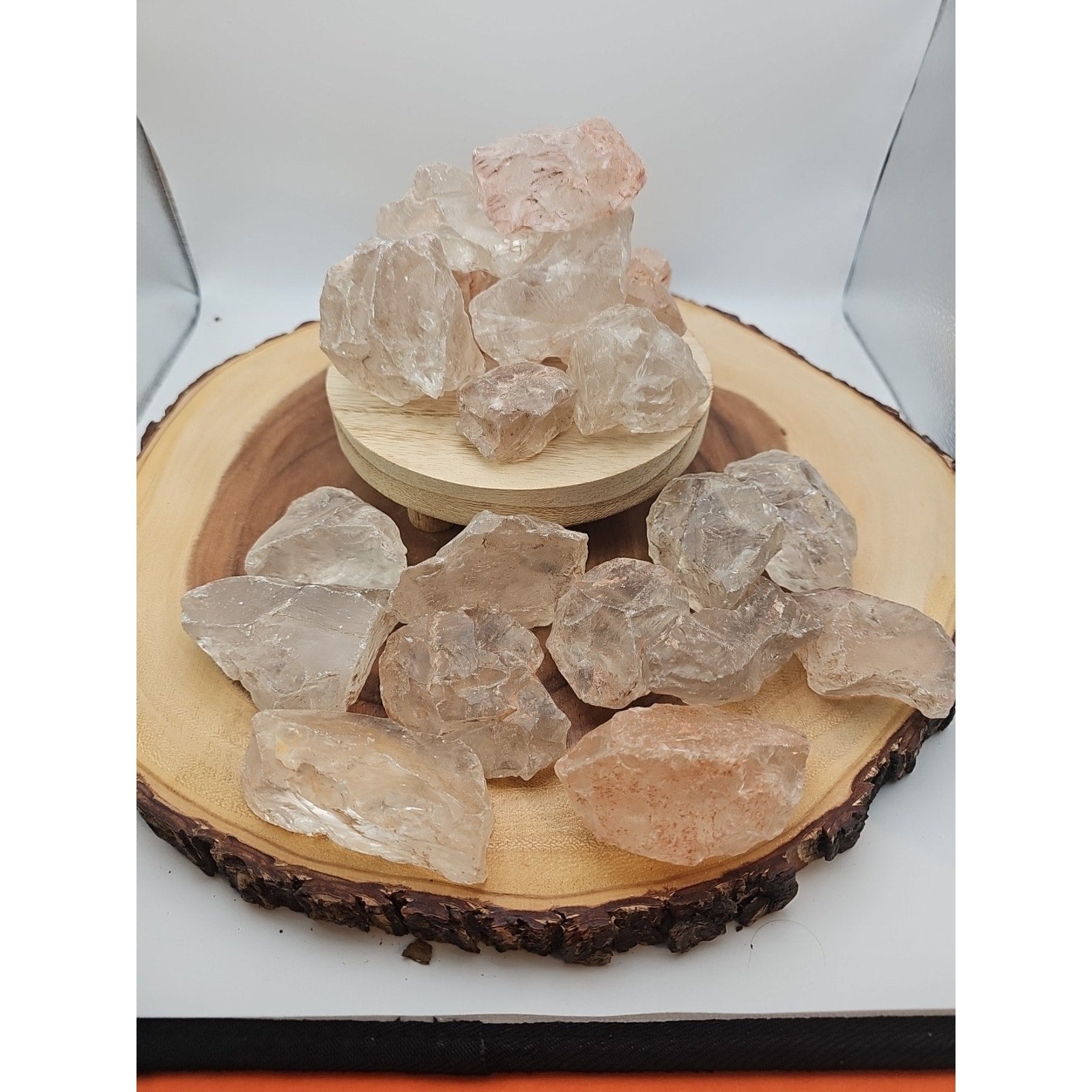 1lb Natural Raw Clear White Quartz Crystal Original Healing 5pcs Avg