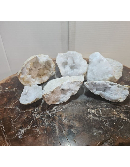 Load image into Gallery viewer, 6pcs 2.72lbs Lot Geode Crystal Moroccan Quartz
