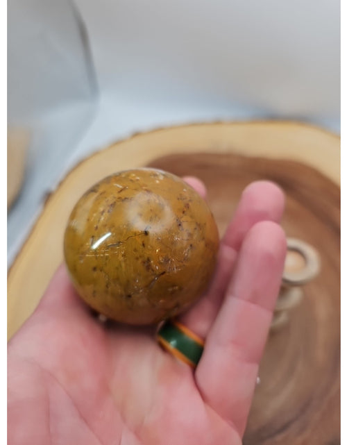 Load image into Gallery viewer, Ocean Jasper Sphere W/Stand 187g
