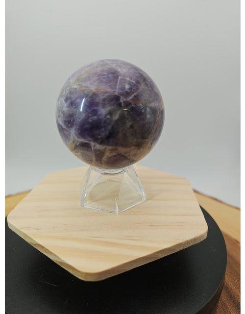 Load image into Gallery viewer, Chevron Amethyst Sphere 250g 56mm
