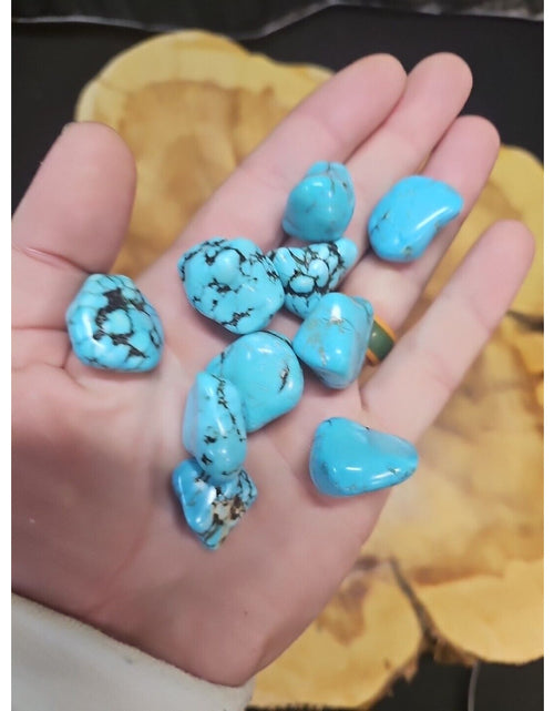 Load image into Gallery viewer, Turquoise Raw Polished Stone 76g-85g 10 Pcs
