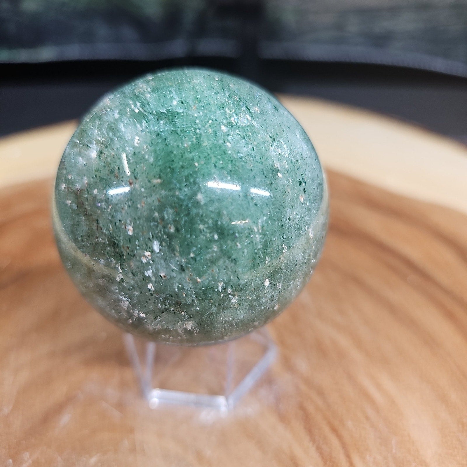 Ocean jasper quartz sphere