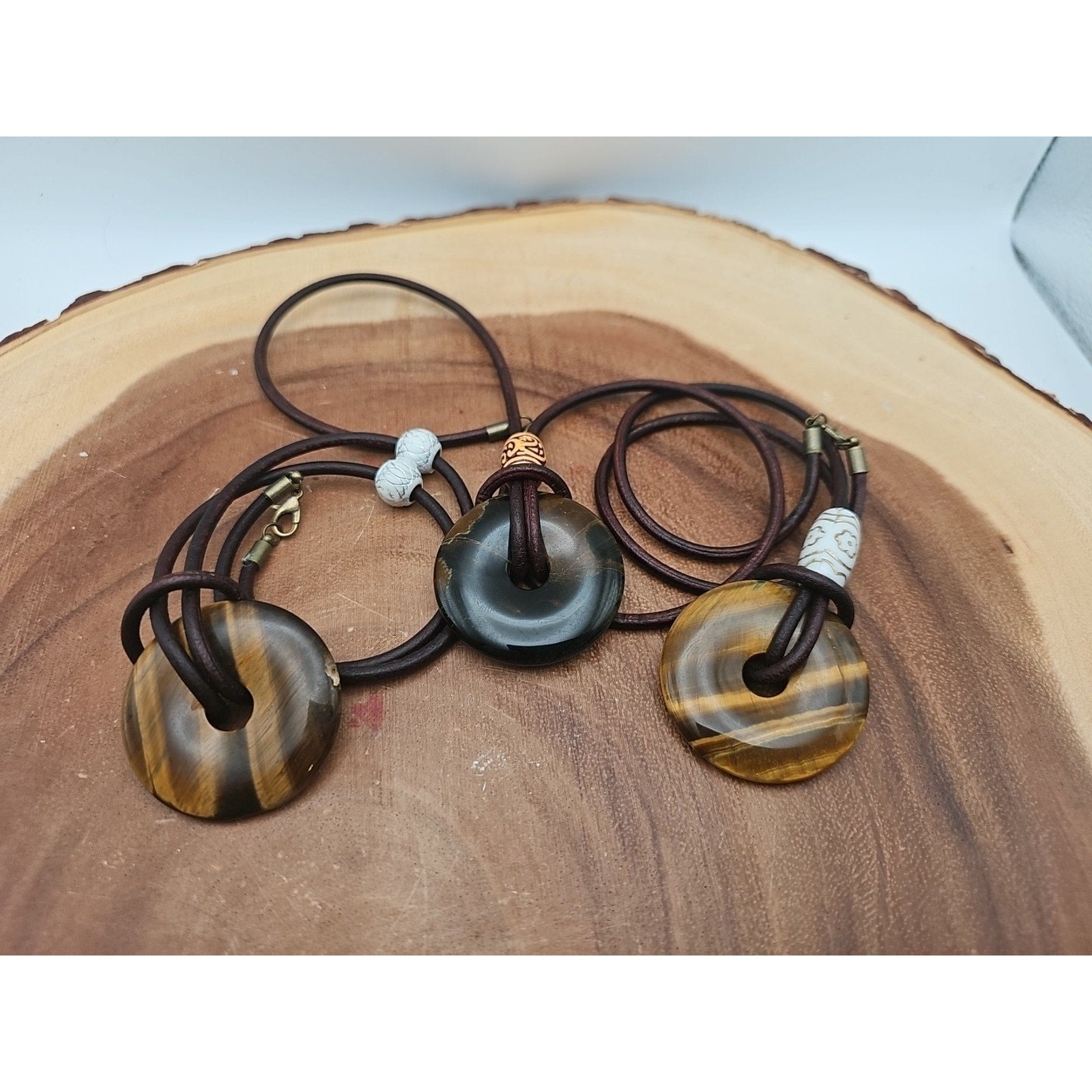 Tigers Eye Necklace 16in 1each Handmade To Order