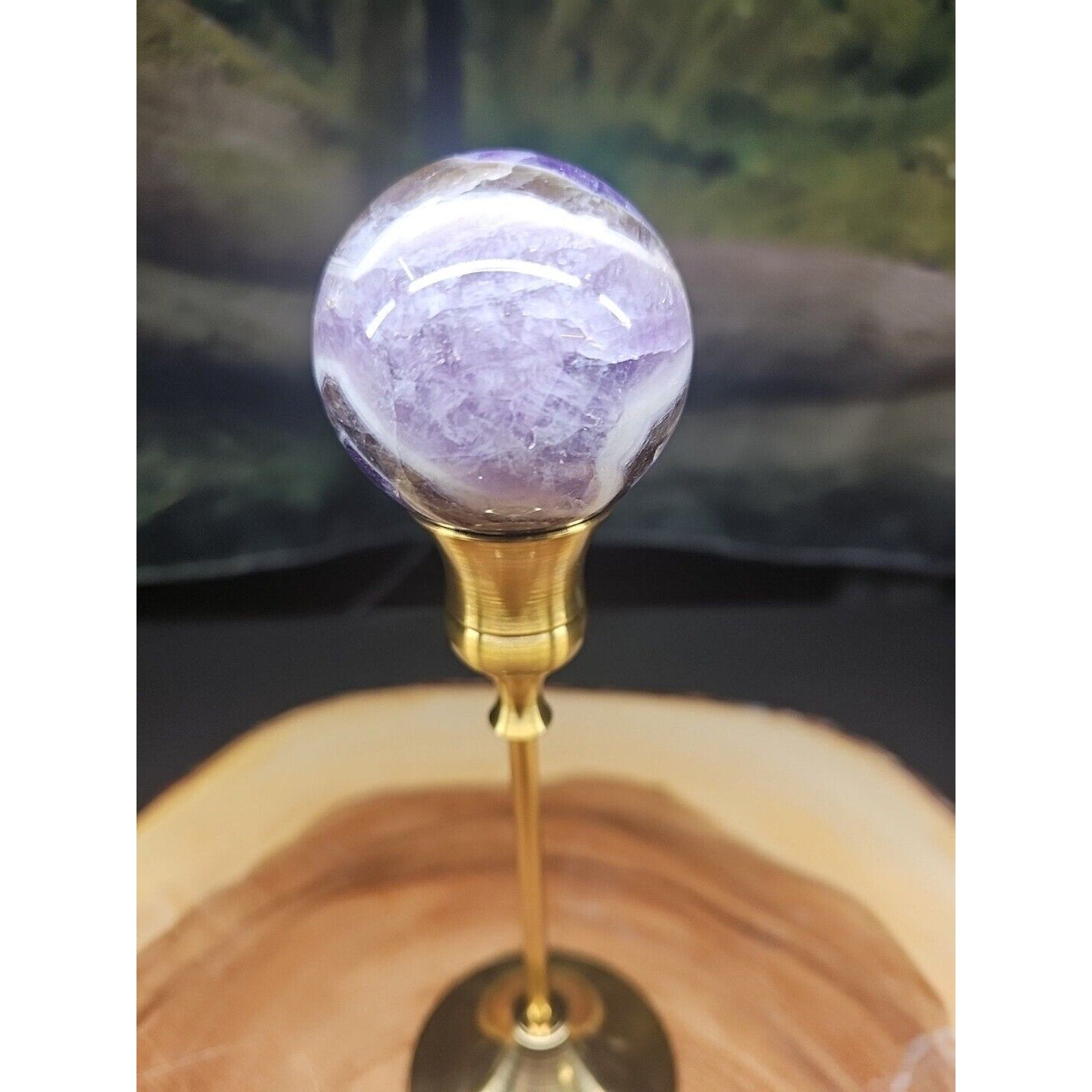 Amethyst Sphere 53mm W/Stand