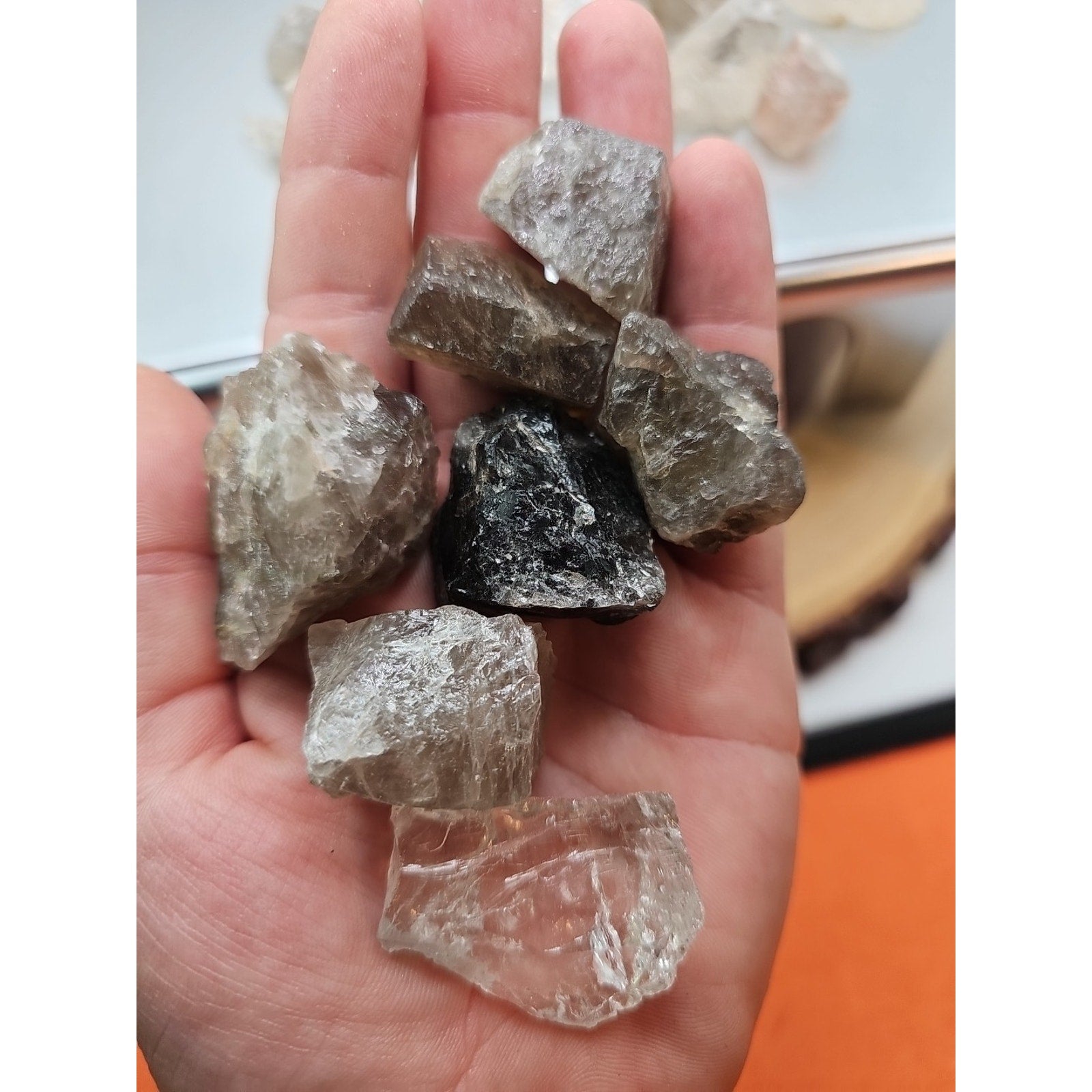 Smoky Quartz Mix 19pcs