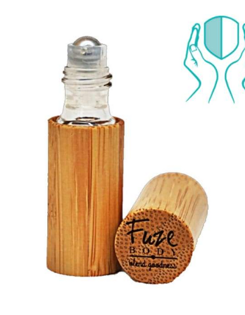 Load image into Gallery viewer, Protect: Sanitizing Blend 100% Pure Essential Oils and alcohol - Wood Roll-On
