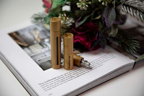 Load image into Gallery viewer, Protect: Sanitizing Blend 100% Pure Essential Oils and alcohol - Wood Roll-On
