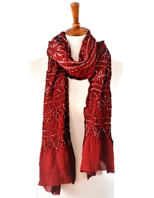 Load image into Gallery viewer, OMSutra Tie-dye designer fashion Silk Scarves
