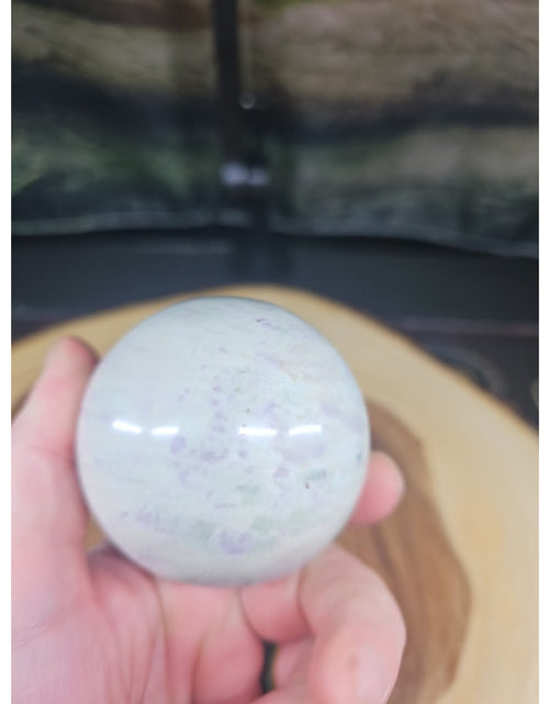 Load image into Gallery viewer, Natural Quartz Crystal Jasper Sphere Ball Polished 63mm &amp;stand
