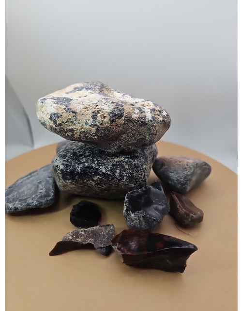 Load image into Gallery viewer, 3.65lbs raw obsidian stone
