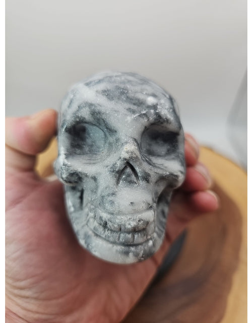 Load image into Gallery viewer, 1.20lb Natural Jasper Calcite Skulls Crystal Carving Mixed Stones Healing
